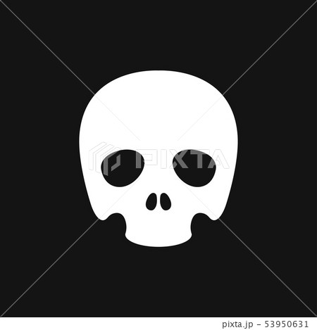 Skull icon vector sign symbol for design Skull icon vector sign symbol for design 53950631