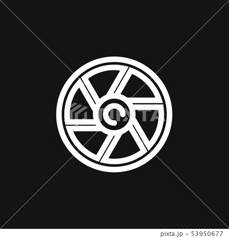 Camera objective icon vector sign symbol for 53950677