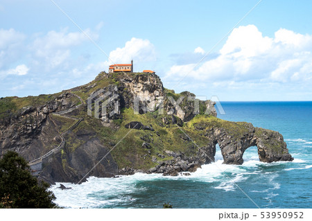 Bermeo, Basque Country, Spain: Monastery of San Juan de Gaztelugatxe Bermeo, Basque Country, Spain: Monastery of San Juan de Gaztelugatxe 53950952