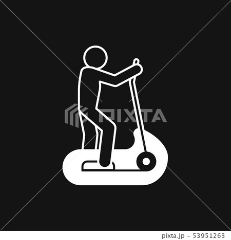 Elliptical machine gym icon, vector sign symbol Elliptical machine gym icon, vector sign symbol 53951263