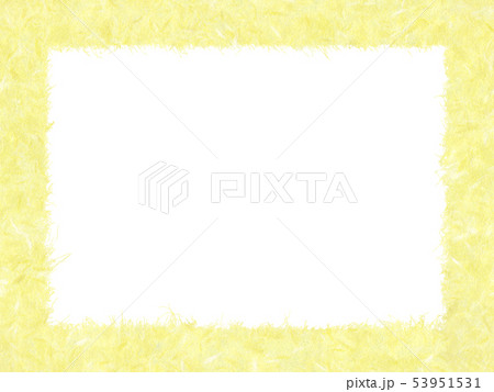雲紙-フレーム-イエロー-透明 53951531