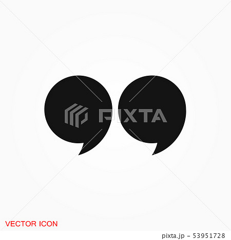 Quote icon vector sign symbol for design Quote icon vector sign symbol for design 53951728