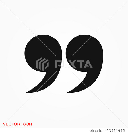 Quote icon vector sign symbol for design 53951946
