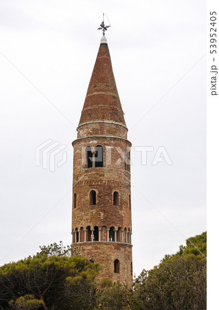 Bell tower of the Caorle Cathedral - Venice Italy 53952405