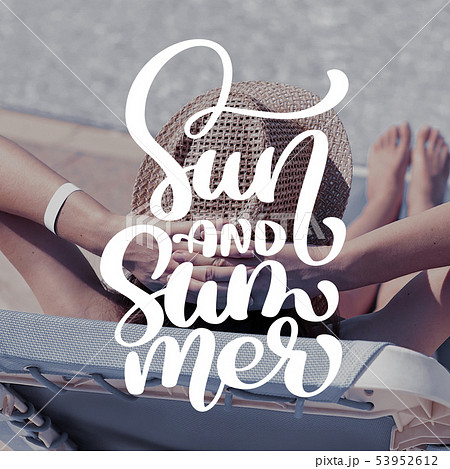Woman lying on a lounger near pool. Template for social networks instagram story. Hand drawn Woman lying on a lounger near pool. Template for social networks instagram story. Hand drawn 53952612