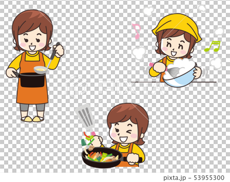 年輕女子做飯 年輕女子做飯 53955300