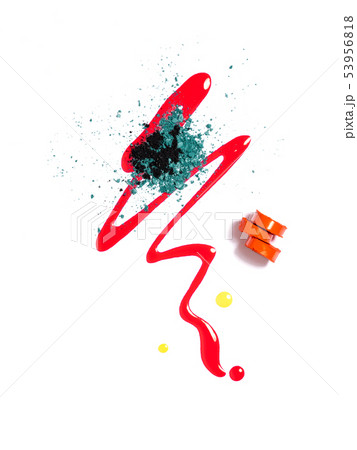 Lipstick, nail polish, crashed eyeshadows. 53956818