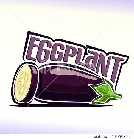 Vector logo for eggplant Vector logo for eggplant 53959316