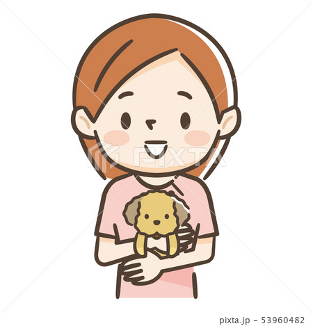 看護師と子犬 53960482