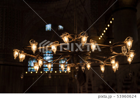 Hagia Sophia interior at Istanbul Turkey. Selective focus. Hagia Sophia interior at Istanbul Turkey. Selective focus. 53960624