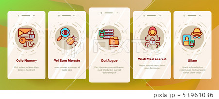 Cipher, Data Protection Vector Onboarding Mobile App Page Screen 53961036