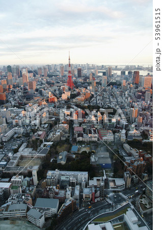 東京タワーのある風景７の写真素材