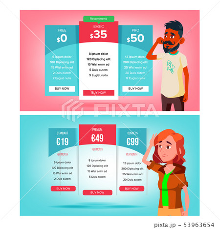 Bewildered Character Choose Subscription Vector Bewildered Character Choose Subscription Vector 53963654