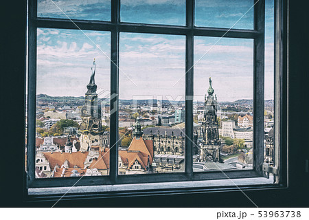 Dresden castle and Dresden Cathedral from Dresden castle and Dresden Cathedral from 53963738