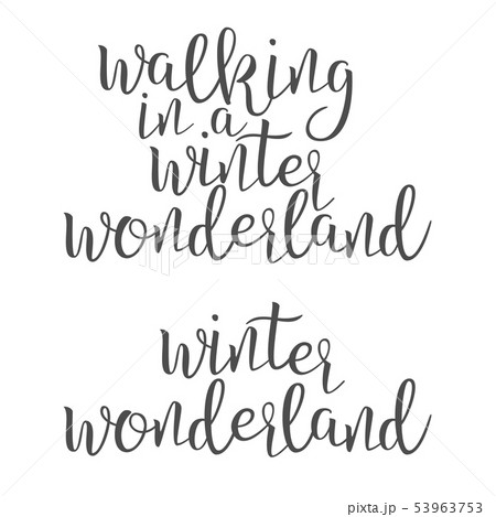 Funny Modern Calligraphy Of Wonderland Word Vector 53963753