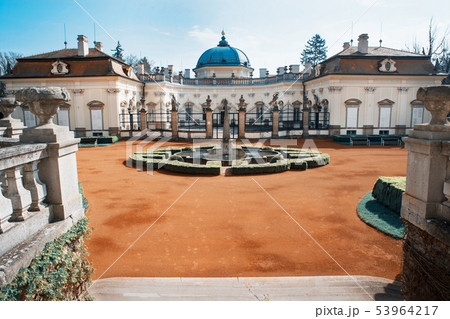 Courtyard of the castle Buchlovice, industrial 53964217