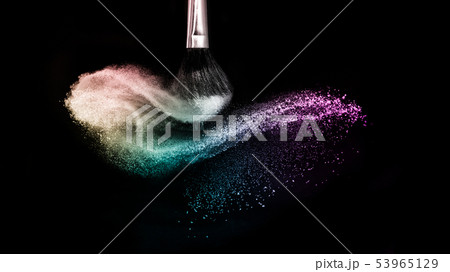 powder splash and brush for makeup artist powder splash and brush for makeup artist 53965129