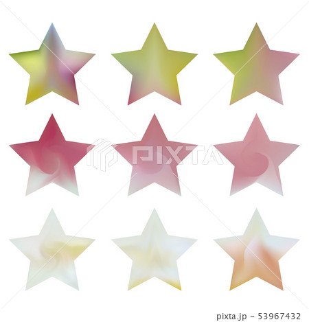 Star gradients meshes kitのイラスト素材 [53967432] - PIXTA