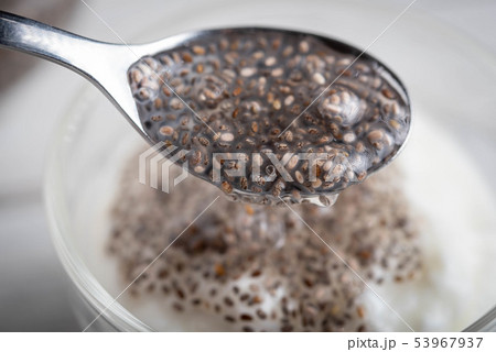 chia seeds and yogurt image chia seeds and yogurt image 53967937