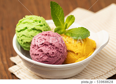 ice cream ball Stock Photo by gresei
