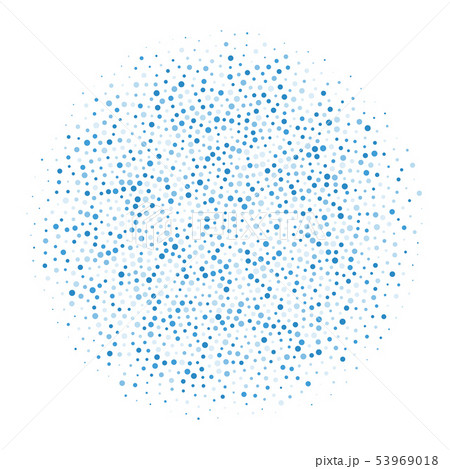 Circle round dotty pattern blue dots background 53969018