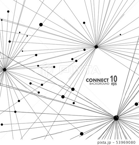 Modern vector design with elements of molecular connection lines Modern vector design with elements of molecular connection lines 53969080