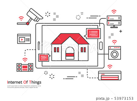 ホームシアター Wi-Fi イラスト 53973153