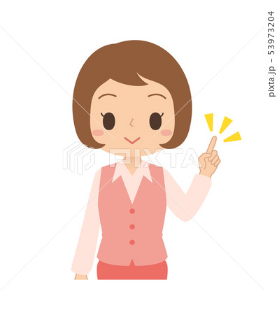 人物　女性　ビジネスウーマン　ポイント 53973204