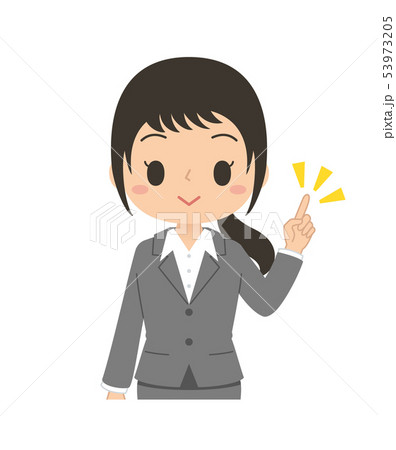 人物　女性　ビジネスウーマン　ポイント 53973205