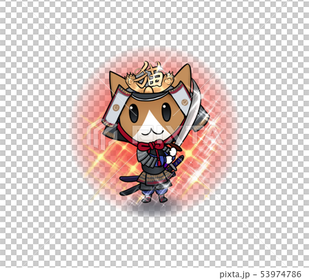 侍の猫（サムライ・武士） 53974786