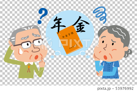 Pension elderly people illustration Pension elderly people illustration 53976992