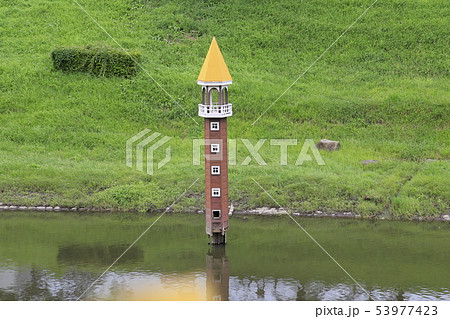 利根運河 水位観測塔 千葉県 利根運河 水位観測塔 千葉県 53977423