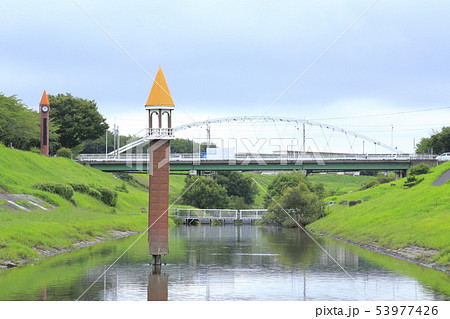 利根運河　水位観測塔　千葉県 53977426