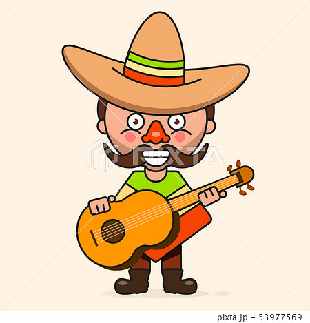 Mexican cartoon Man, Ready For Your Design, 53977569
