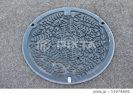 倉敷のマンホール 色なし 53978800