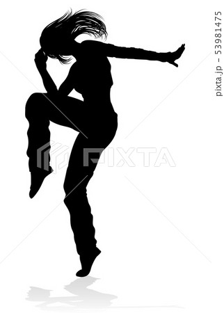 Street Dance Dancer Silhouette 53981475