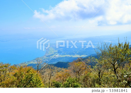 びわ湖テラスからの眺め、、びわ湖バレイ、美しい風景、滋賀県 びわ湖テラスからの眺め、、びわ湖バレイ、美しい風景、滋賀県 53981841