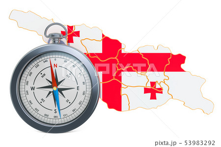 Travel or tourism in Georgia concept. 3D rendering Travel or tourism in Georgia concept. 3D rendering 53983292