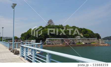 新舞鶴橋から唐津城(佐賀県:唐津市) 新舞鶴橋から唐津城(佐賀県:唐津市) 53988359