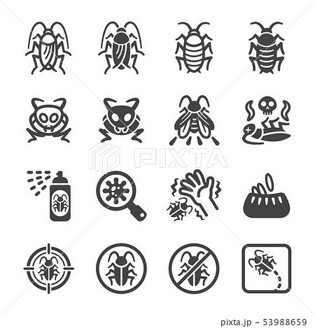 cockroach icon set 53988659