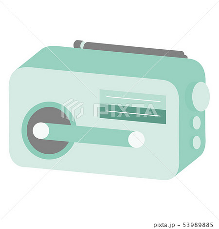 携帯用ラジオのイラストのイラスト素材 5395