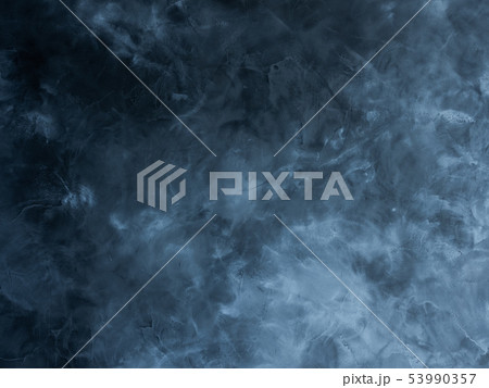 Concrete texture blue walls with chaotic marks 53990357