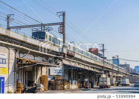 大阪市内 大阪環状線 下町風景 大阪市内 大阪環状線 下町風景 53990994