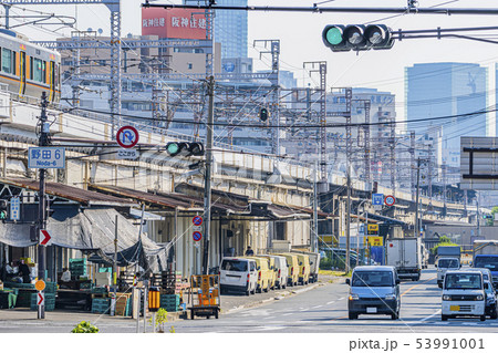 大阪市内 大阪環状線 下町風景 大阪市内 大阪環状線 下町風景 53991001
