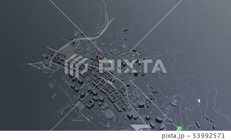 3D futuristic city architecture 3D futuristic city architecture 53992571