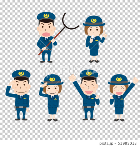 Police police man male female set 53995018