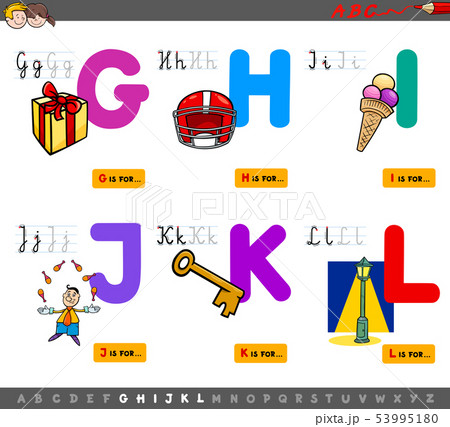 educational cartoon alphabet letters for children 53995180