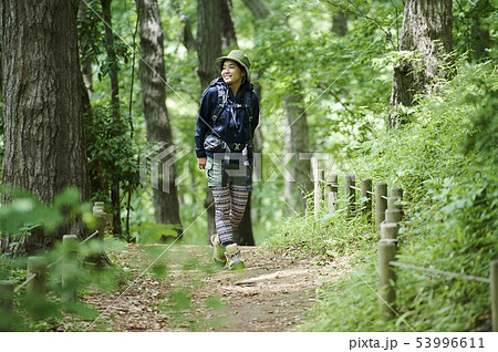 山登り　登山　女性 53996611