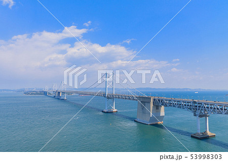 香川_四国側からの瀬戸大橋 香川_四国側からの瀬戸大橋 53998303