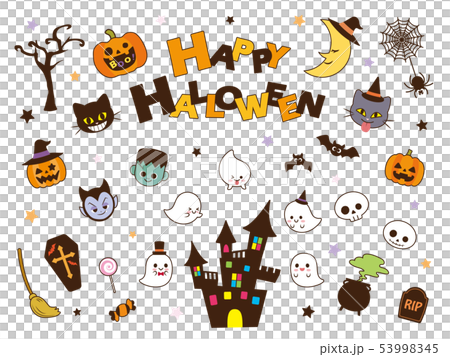 Cute halloween illustration material Cute halloween illustration material 53998345